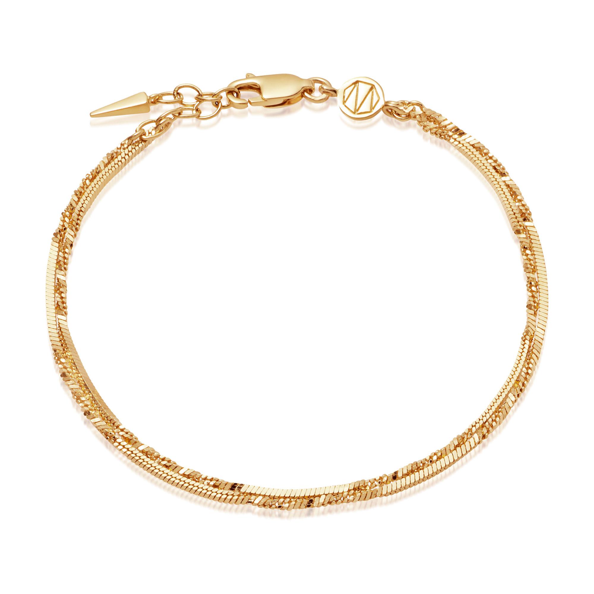 Gold Isa Twisted Chain Bracelet